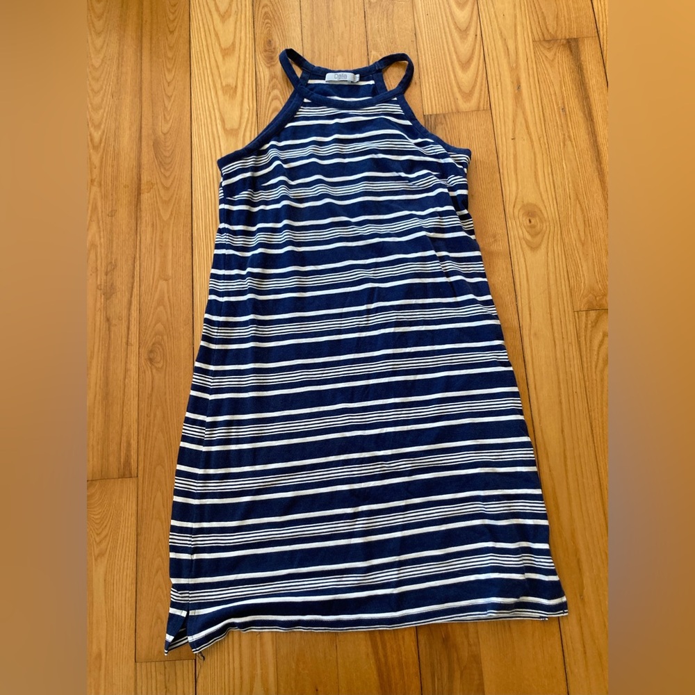 Dalia Striped Halter Dress